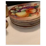 Lefton teapot, cups , bowls and plates