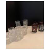 Assorted glasses