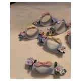 Porcelain napkin rings