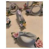 Porcelain napkin rings
