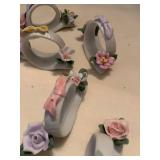 Porcelain napkin rings