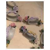 Porcelain napkin rings