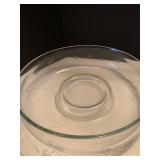 Glass bowl and glass with chips