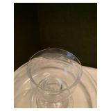 Glass bowl and glass with chips