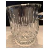 Glass pitcher and ice bucket