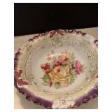 Spode bowl with cracks and Bavaria candy dish
