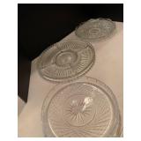 Glass serving plates