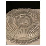 Glass serving plates