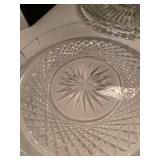 Glass serving plates