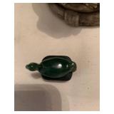 Elephant, ivory and Jade miniatures