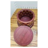 Hand crafted jar w/lid, Nature Etching box, jewelry box and Seth Thomas clock and barometer