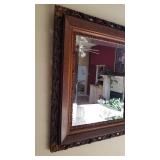 Framed beveled mirror 25 x 29