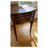 Drop leaf side table with drawer and pull out 28 x 36 x 27 (with sides up)