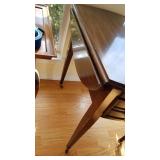 Drop leaf side table with drawer and pull out 28 x 36 x 27 (with sides up)