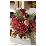 Metal tricycle floral decor and metal stand with floral decor 22" tall