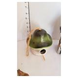 Bird houses, vase and bird candle holders