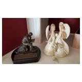 Foundations figurines (bouquet broken) and Putting God First