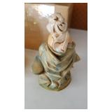 Fontinanni nativity piece, crystal bell and Lefton lighthouse