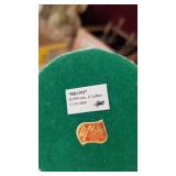 Fontinanni nativity piece, crystal bell and Lefton lighthouse