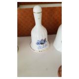 Wedgewood bell (no clapper) and other bells