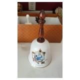 Wedgewood bell (no clapper) and other bells