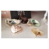 Red Mill pelican and decorative shells