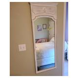 Whitewashed mirror 49 X 19