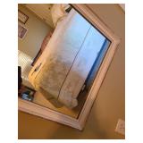 Whitewashed mirror 49 X 19