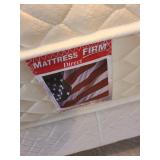 Queen size bed frame with headboard, mattress and Box Spring.