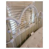 Queen size bed frame with headboard, mattress and Box Spring.