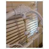 Queen size bed frame with headboard, mattress and Box Spring.