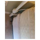 Queen size bed frame with headboard, mattress and Box Spring.