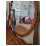 Vintage oak dresser with Mirror 74X47X21