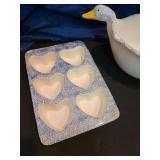 Ceramic duck bowl, muffin pan, mugs