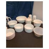 Ramekins, sugar bowl, salt and pepper shakers, more