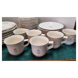 Pfaltzgraff dinner ware total of 34 pcs. (chip on 2 large plates)