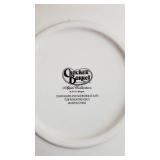 Cracker Barrel Apple Collection plates and plate holder