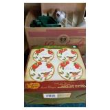 Cracker Barrel Apple Collection plates and plate holder