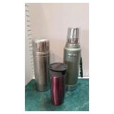 Thermos, Alladin Stanley thermos and insulated cup