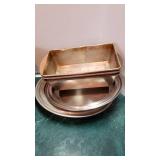 Pampered Chef stoneware loaf pan and other baking pans