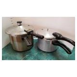 2 Presto pressure cookers (one missing top)