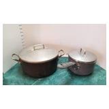 Magnalite stock pot and 2 quart sauce pan