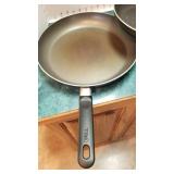 3 Tramontina skillets and T-Fal skillet