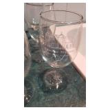 17 Rancho Sisquoc wine glasses and 3 wine glasses