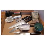 Pampered Chef Hold n Slice, knife sharpener, knives, egg slicer and more