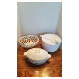 Paul Bocuse 2 pc baker, ceramic bowl and salad spinner