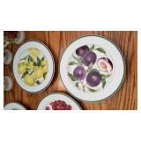 American Atelier Harvest Fruit dishes set of 7 pc