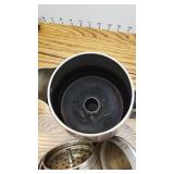 Farberware electric coffee pot and Grindmaster Cafemill