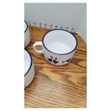Set of 5 soup/coffee mugs