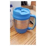 2 Bubba insulated mugs, insulated coffee pot and other drinking cups